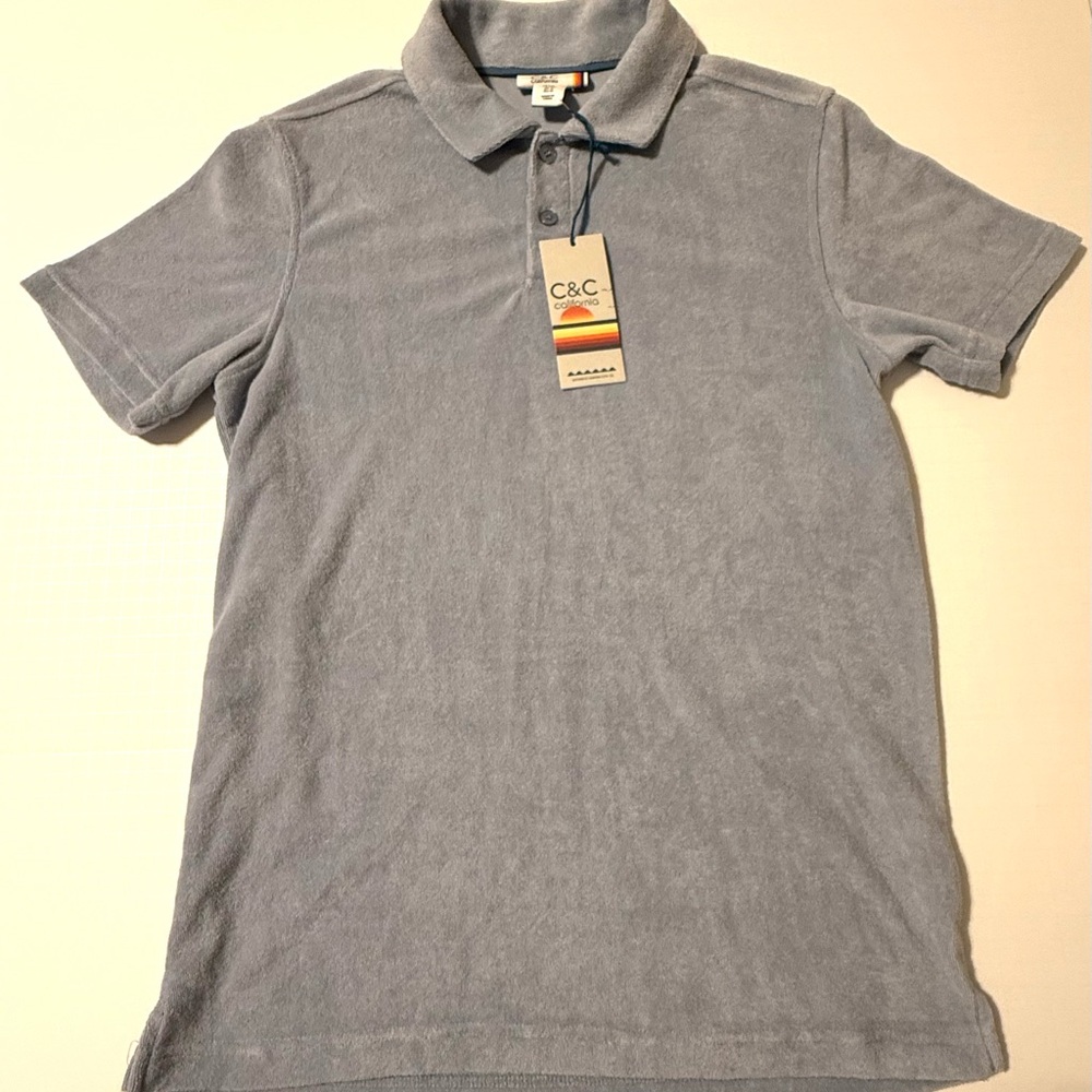 C&C California Men's Light Blue Polo Shirt sz Medium